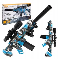 Zabawki militarne - Karabin Pistolet Na Kulki Żelowe Automatyczny Ogromny 75 Cm Zoom + Okulary - miniaturka - grafika 1