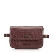 Nerki - Damska torebka nerka z ekoskóry croco - miniaturka - grafika 1