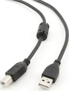 Kabel USB Gembird USB-A - USB-B 3 m Czarny (CCFB-USB2-AMBM-3M) - Kable USB - miniaturka - grafika 1
