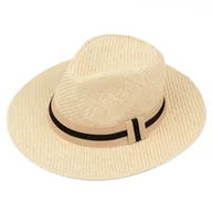 Czapki męskie - KAPELUSZ Alessio DAMSKI MĘSKI PLECIONY lato HAWANA letni PANAMA - miniaturka - grafika 1