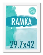 Ramki na zdjęcia - Ramka na zdjęcia 29,7x42 A3 ramka 29,7x42 ramki na zdjęcie biała MDF foto rama - miniaturka - grafika 1