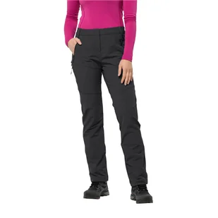 Męskie spodnie trekkingowe Jack Wolfskin GLASTAL WINTER PANTS W black - 42S - Odzież trekkingowa męska - miniaturka - grafika 1