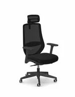 Fotele i krzesła biurowe - Fotel obrotowy BALANCE - ergonomiczny czarny - miniaturka - grafika 1