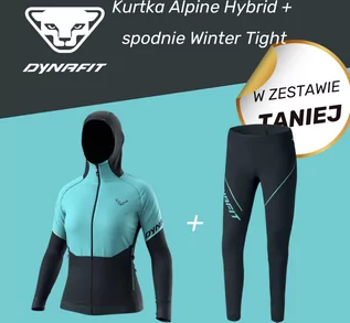 Kurtki i kamizelki sportowe damskie - DYNAFIT Zestaw na zimę dla Niej: kurtka Alpine Hybrid Jacket + spodnie Alpine Winter Tight - grafika 1