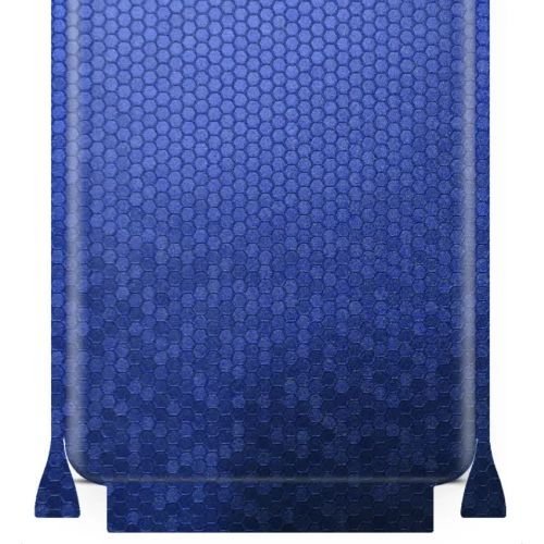 folia naklejka skórka strukturalna na TYŁ+BOKI do Apple iPad Pro 11 (2021) - Plaster Miodu Niebieski - apgo SKINS