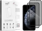 Szkła hartowane na telefon - movear 2.5D MAX privacy na iPhone Xs / X do Etui, Cały Ekran anti spy AIPXSGMP03CBK - miniaturka - grafika 1