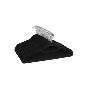 20x wieszaki na ubrania czarne wieszak aksamitny - Wieszaki i stojaki - miniaturka - grafika 1