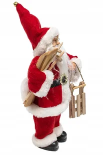 Mikołaj pluszowy czerwony 30 cm - Ozdoby bożonarodzeniowe - miniaturka - grafika 8