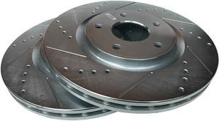 Przednia WIERCONA nacinana tarcza hamulcowa 330mm POWERSTOP RAM Cargo Van 2012- - Tarcze hamulcowe - miniaturka - grafika 6