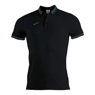 Koszulki męskie - Joma Bali II męska koszulka polo czarny czarny M 100748.100 - grafika 1