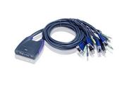 Przełączniki KVM - ATEN 4-Port USB VGA/Audio Cable KVM Switch CS64US-AT - miniaturka - grafika 1