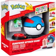 Gadżety dla graczy - Figurka JAZWARES Pokémon surprise attack Bulbasaur PKW4174 - miniaturka - grafika 1