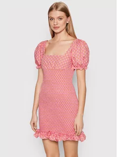 Sukienki - Glamorous Sukienka letnia CK6612 Różowy Regular Fit - grafika 1