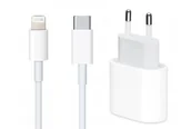 Ładowarki do telefonów - ��ADOWARKA ZASILACZ QC USB-C DO IPHONE iPAD 11 12 13 14 PRO + KABEL - miniaturka - grafika 1