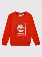 Bluzy dla chłopców - Timberland Bluza T25T12 S Czerwony Regular Fit 3143160139696 - miniaturka - grafika 1