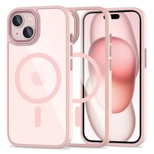 Etui APPLE IPHONE 15 Tech-Protect Magmat MagSafe transparentne różowe - Etui i futerały do telefonów - miniaturka - grafika 1