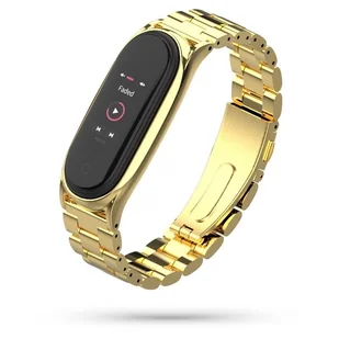 Best Accessories Best Accessories BRANSOLETA STAINLESS XIAOMI MI BAND 3/4/5/6 GOLD + IMADŁO 6941518313500 - Akcesoria do smartwatchy - miniaturka - grafika 1