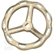 Zawory i kraniki - Kółko ręczne do zasuw wodnych DN50, średnica kółka 150mm, kwadrat trzpienia 14x14mm, aluminiowe, kolor niebieski - miniaturka - grafika 1