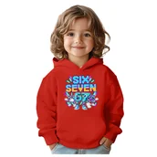 Bluzy dla dziewczynek - BLUZA DZIECIĘCA Z KAPTUREM 67 SIX SEVEN KLOCKI VIRAL 146-152 PREZENT - miniaturka - grafika 1