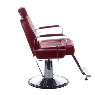 Fotel barberski HOMER BH-31237 Wiśniowy - Fotele fryzjerskie - miniaturka - grafika 2