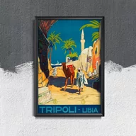 Plakaty - Plakat vintage do salonu Libia Tripolis - miniaturka - grafika 1
