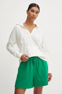 Roxy bluza Destination Surf damska kolor biały z kapturem gładka ERJKT04187 - Bluzy damskie - miniaturka - grafika 1