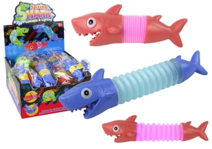 Rekin Do Rozciągania Antystresowy Świecący Pop Tube LED - Figurki dla dzieci - miniaturka - grafika 1