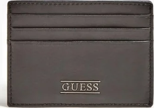 Guess, New Boston, Leather Card Holder, Black, For Men For Men - Etui na dokumenty i karty - miniaturka - grafika 1
