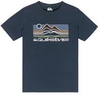 Koszulki męskie - t-shirt QUIKSILVER LIGHT WAVES DARK NAVY - miniaturka - grafika 1