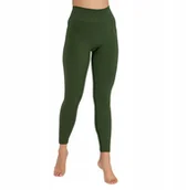 Legginsy - LE1397W Legginsy damskie CASUAL zielony XS - miniaturka - grafika 1