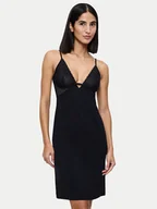 Piżamy damskie - Triumph Koszula nocna Aura Spotlight 10225033 Czarny Regular Fit - miniaturka - grafika 1