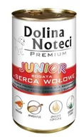 Mokra karma dla psów - Dolina Noteci PREMIUM Junior bogata w serca wołowe 6 x 400g - miniaturka - grafika 1