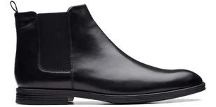 Clarks CitiStride Top męskie czarne skóra 42 - Botki męskie - miniaturka - grafika 1