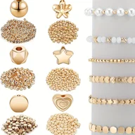 Inne - Zestaw 1200 Eleganckich Koralików Przekładkowych - Gwiazda, Okrągłe, Fasetowane, & Kwiatowe Kształty do Tworzenia Biżuterii DIY - Idealne do - miniaturka - grafika 1