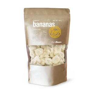 Liofilizowane banany GymBeam 100 g - Szybkie dania obiadowe - miniaturka - grafika 1