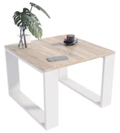 Ławy i stoliki kawowe - Skandynawski stolik kawowy kwadratowy dąb sonoma + biały M3-R81 - miniaturka - grafika 1