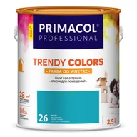Farby wewnętrzne - Primacol Farba Trendy Colors morski (26) 2,5 l Professional - miniaturka - grafika 1