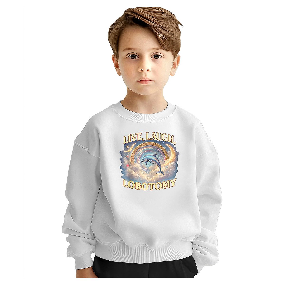 BLUZA DZIECIĘCA LIVE LAUGH LOBOTOMY 134-140 DLA CHŁOPCA DZIEWCZYNKI