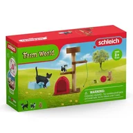 Figurki dla dzieci - Figurka Schleich Kotki z akcesoriami do zabawy - miniaturka - grafika 1