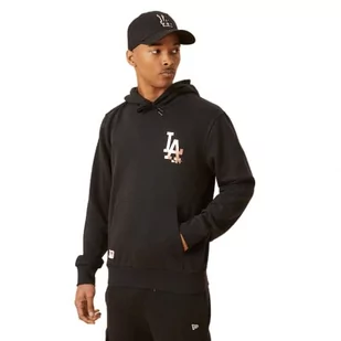 New Era Męska bluza z kapturem Los Angeles Dodgers, blkmrg, XXL - Bluzy męskie - miniaturka - grafika 1