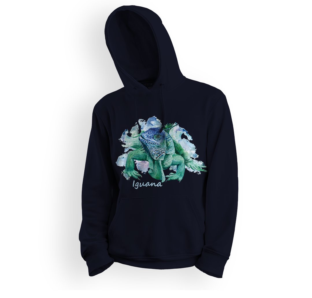 Bluza dziecięca z kapturem jaszczurka IGUANA 140 5made