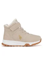 Buty dla dziewczynek - U.S. Polo Assn. Trzewiki MELITA001K/DY1 Beżowy - miniaturka - grafika 1