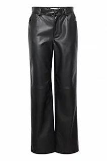 Spodnie damskie - ICHI Spodnie damskie IHSIA PA luźne, 194008/czarne, 42 - grafika 1