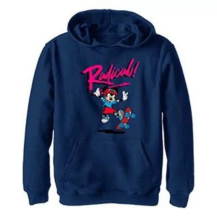 Bluzy dla chłopców - Disney Chłopięca bluza z kapturem Rad Mickey, Navy Heather, M - grafika 1