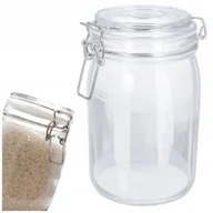 Pojemniki kuchenne - Słoik 1L Pojemnik Szklany Z Klipsem Weck Patentowy Na Przetwory Do Kiszenia - miniaturka - grafika 1