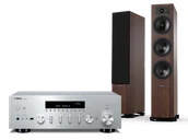 Zestawy stereo - Yamaha R-N600A (srebrny) + Tesi 6 (mokka) - miniaturka - grafika 1