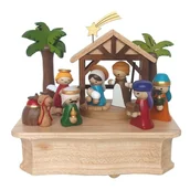 Karuzele dla niemowląt - Wooderful life - Pozytywka Szopka bożonarodzeniowa - miniaturka - grafika 1