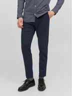 Spodnie męskie - Jack&Jones Chinosy Marco 12237523 Granatowy Slim Fit - miniaturka - grafika 1