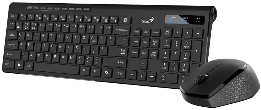 Genius zestaw klawiatury + mysz SlimStar 8230 bezprzewodowy zestaw CZ+SK czarny 31340015419