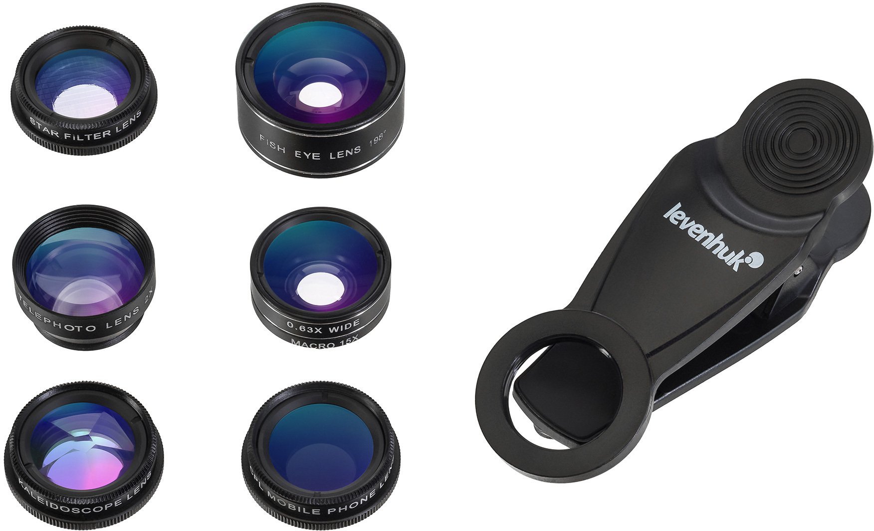 Levenhuk Zestaw obiektywów do smartfona Levenhuk Lens S7